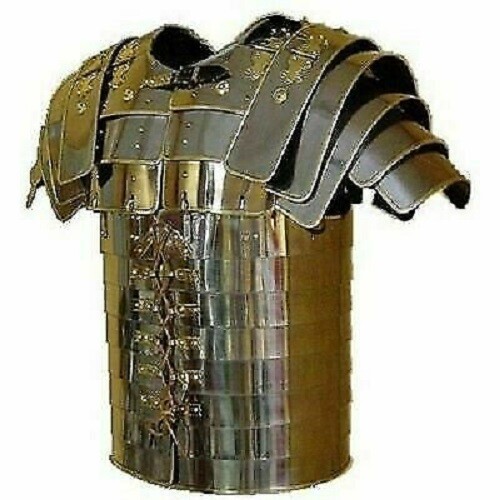 BRASS TRIMMED ROMAN LORICA SEGMENTATA ARMOR