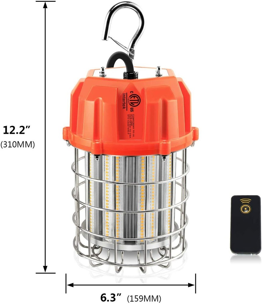 100W High Bay LED Work Light 14500Lm Remote Control Construction Portable Light