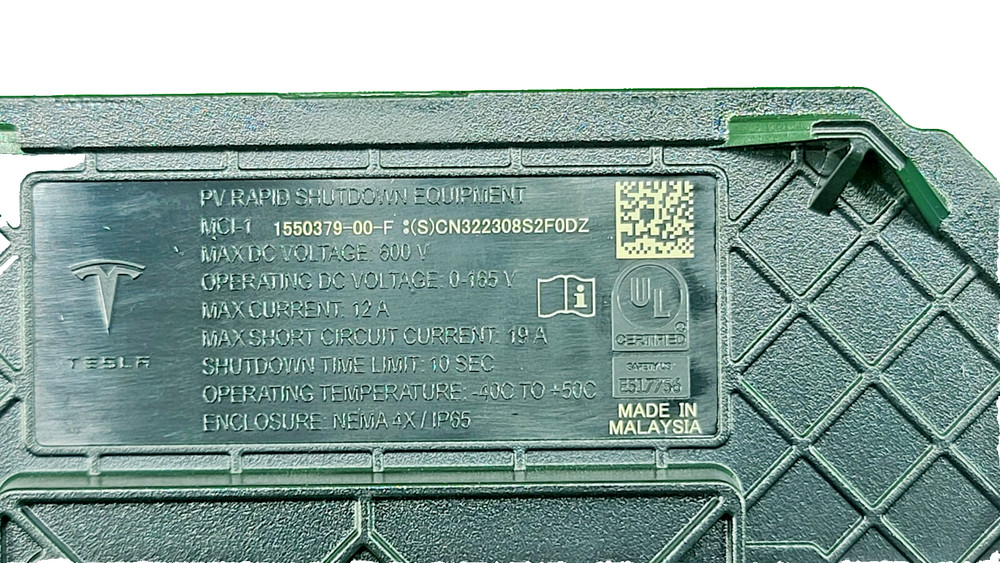 Tesla MCI-1 (Rapid Shutdown)