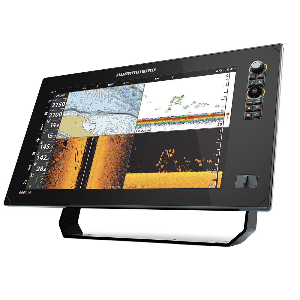 Humminbird APEX 19 MEGA SI+ GPS Chartplotter Bluetooth Fishfinder Display Only