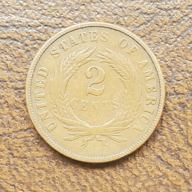 1870 2¢ Two Cent Piece VF E037