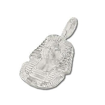 Sterling Silver King Tut Diamond Cut Pendant