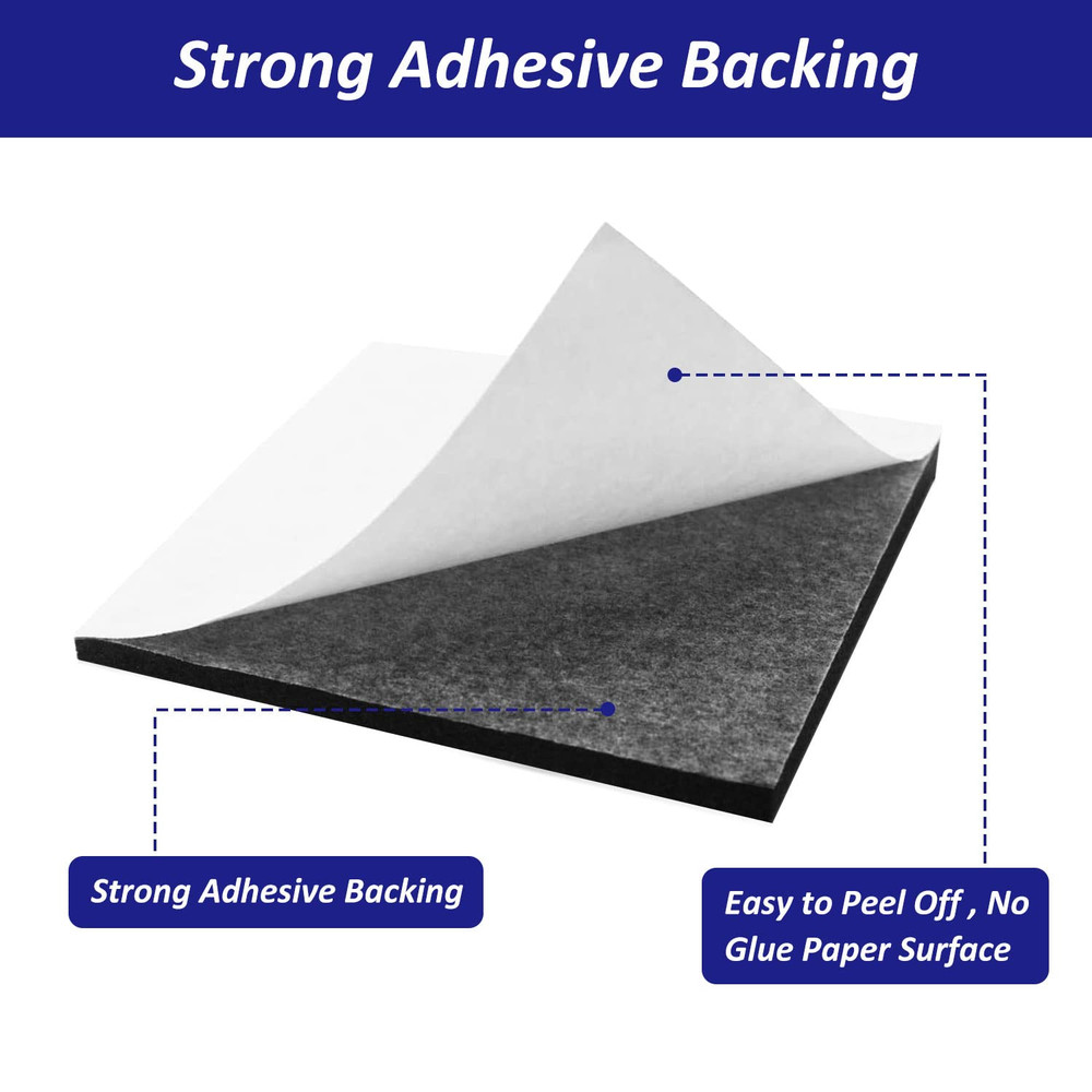 Foam Padding Sheets with Adhesive Backing - Self Stick Neoprene Insulation Foam,