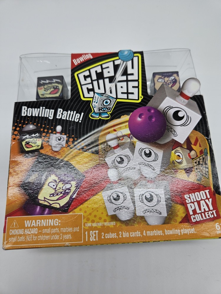 Crazy Cubes Bowling Game Play Shoot Collect 2012 Spin Master