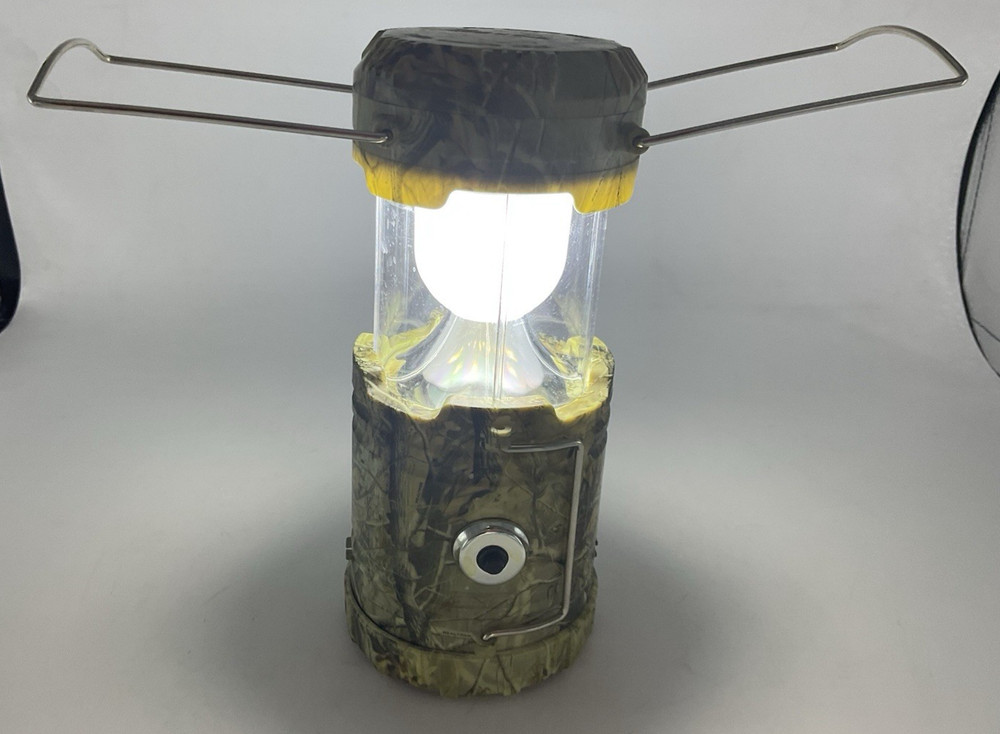 Real Tree Pop Up Camping Camo Light Lanter Battery Powered TESTED Fast Free Ship