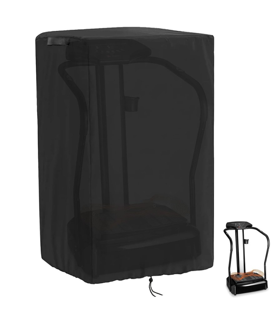 Vibration Plate Cover - Dust-Proof, UV & Water-Resistant, Adjustable Drawstrings