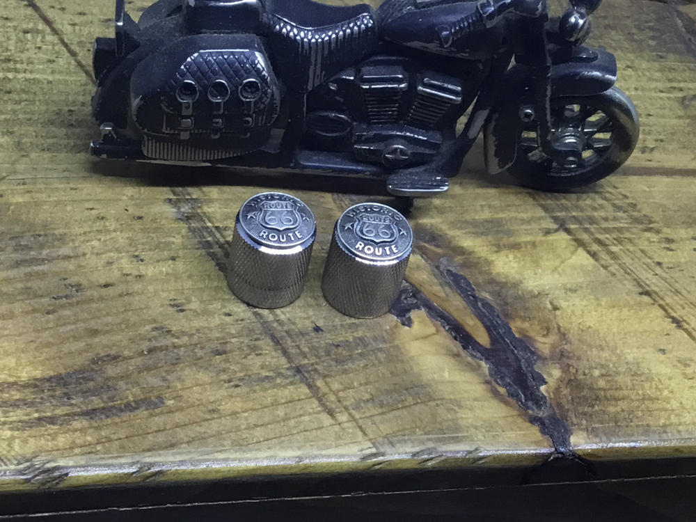 Route 66 volume/tone guitar knobs with domed top and knurled sides