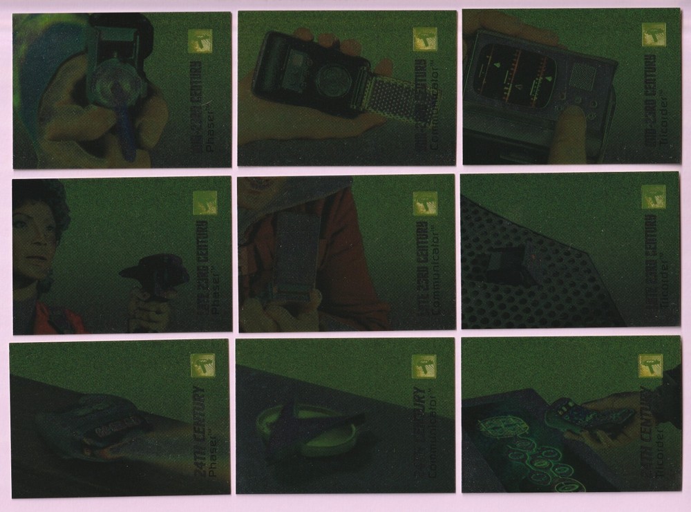 1995 Skybox 30 Years Star Trek Phase 1 Evolution Technology Complete Set E1-E9