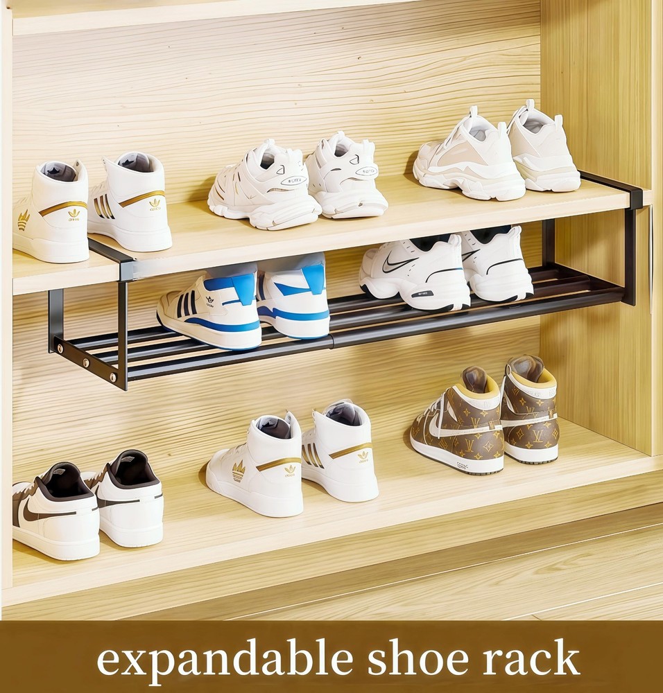 Expandable Shoe Rack Adjustable Expandable Shoe Rack for Closet extendable Sh...