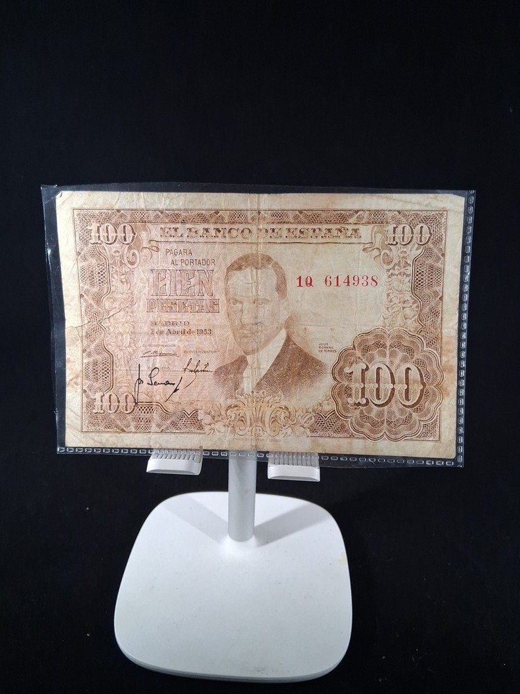 1953 SPAIN 100 PESETAS BANKNOTE