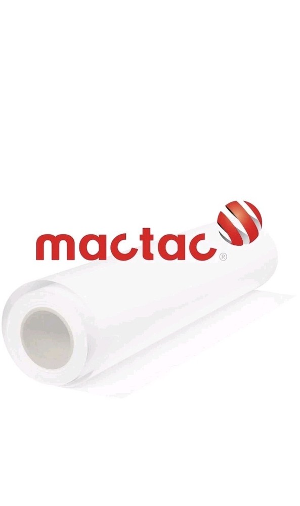 MACTAC self adhesive vinyl Matte White 54"x150