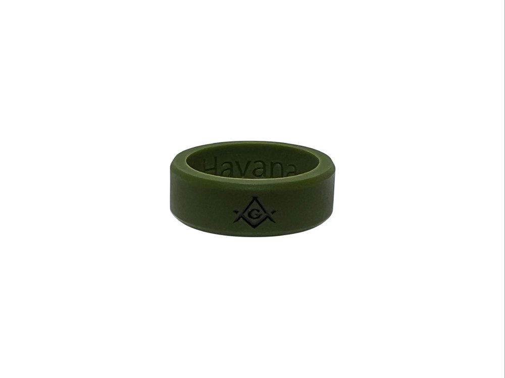 Masonic Ring Silicone Service Pack ( 4 pack backfilled in subdued black/gray)