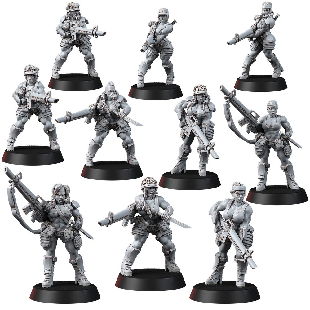 JUNGLE FIGHTERS WITH RIFLES