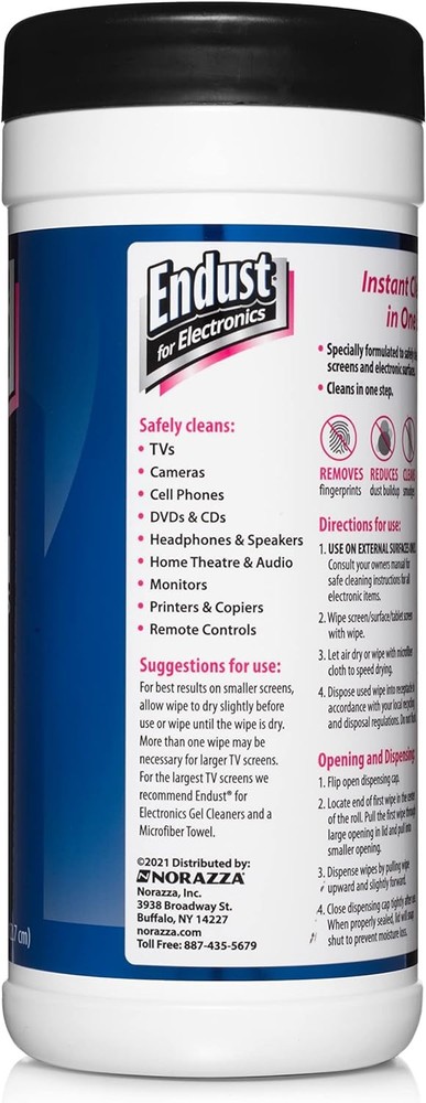 70 Pack Electronics Screen & Surface Cleaning Wipes – LCD & Plasma Safe