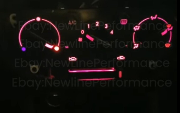 Red Climate Control LED Bulb kit for Subaru Impreza WRX 2002-2007