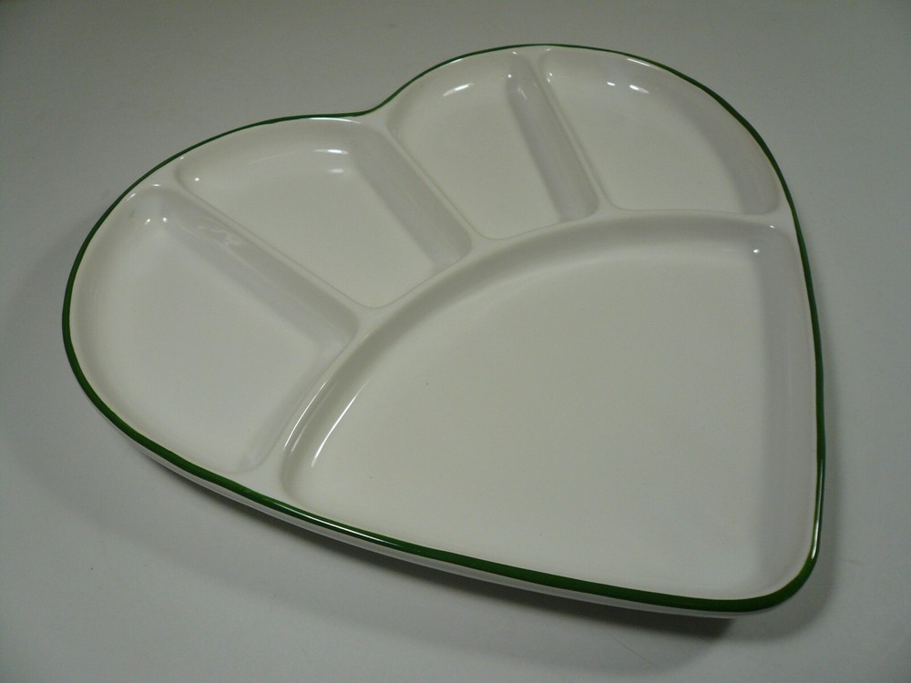 Weachtersbach Germany Heart Shaped Divided Candy Nut Dish