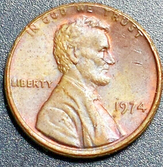 1974 ERROR PENNY FLANGED PARTIAL COLLAR 177