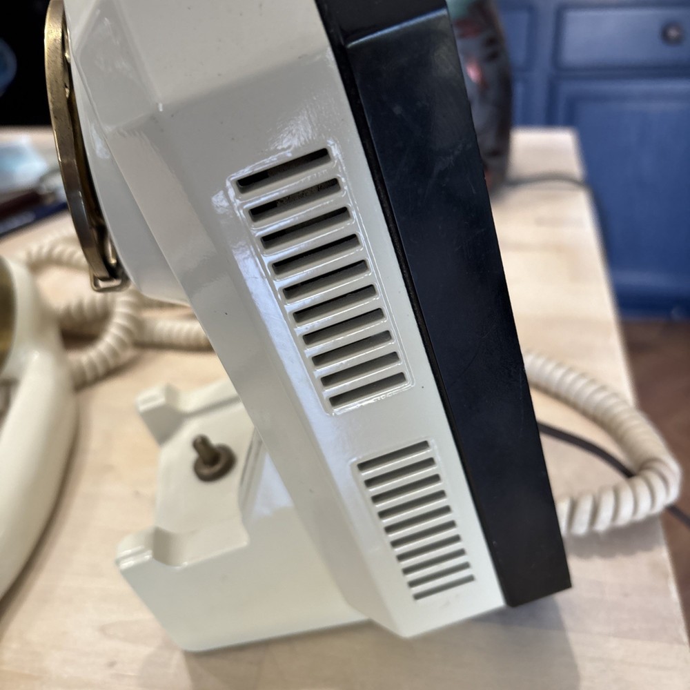 Automatic Electric Type 50- Ivory With Brass Trim Phone UNTESTED