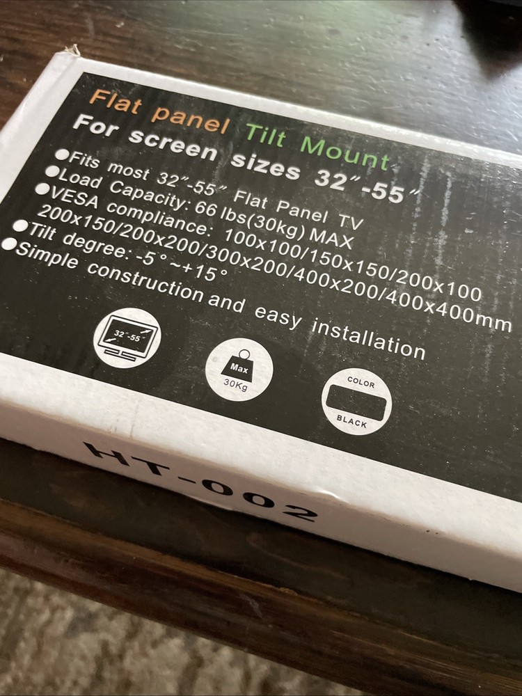 Flat Panel Tilt Mount For Screen Sizes 32”-55”