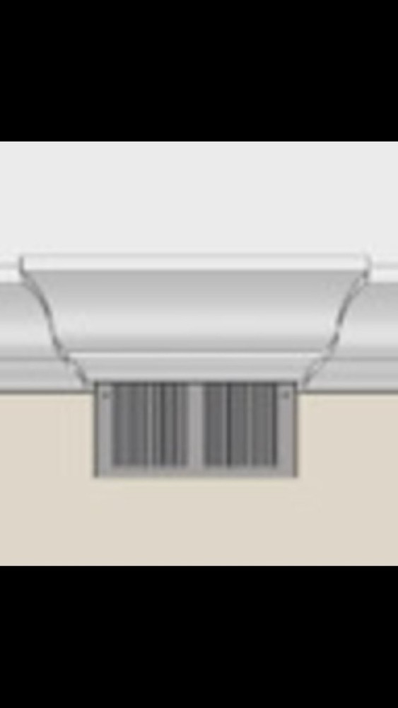 CROWN MOLDING AC VENT HOOD TRANSITION 2 PACK
