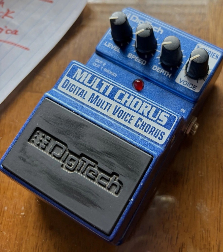 Digitech XMC Multi Chorus Digital Guitar Pedal x Series Tested Working VGC
