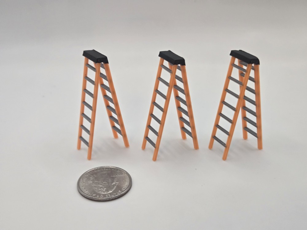 1/50 Scale Posable 8' Step Ladder *3 Pack*