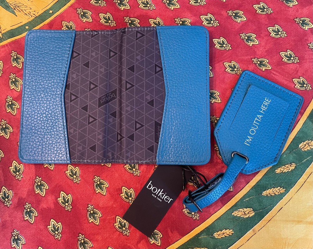 NWT Botkier Leather Passport/Luggage Tag
