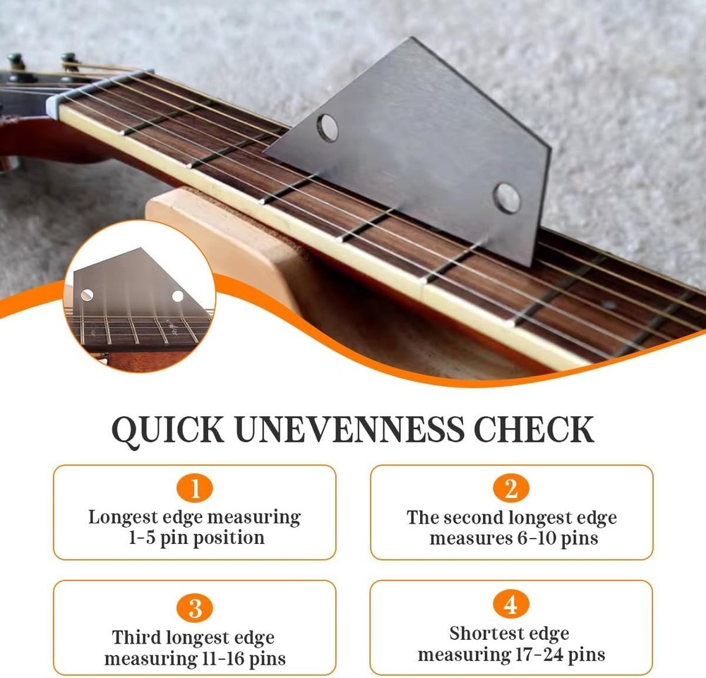Complete Luthier Toolkit: Includes Fret Crowning File & Guards for Guitar