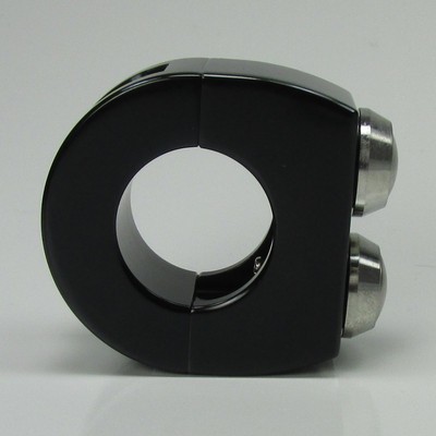 Billet Alum. 2-Button, Black Switch Block for 1" Handlebars Custom Chopper Cafe