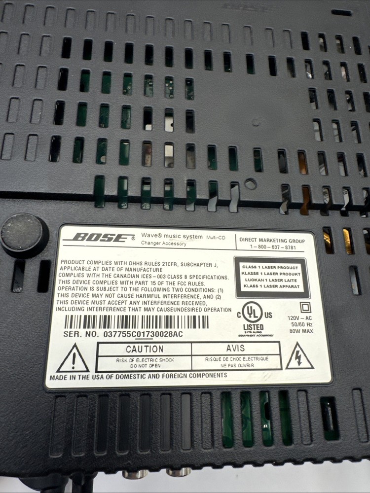 Bose Wave Multi-CD Changer w Cables Remote Disc Error Parts Repair