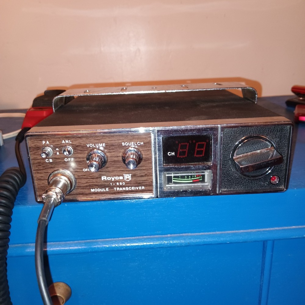 Royce Vintage 1-680 Module Transceiver & Astatic Road Devil Power Mic Tested