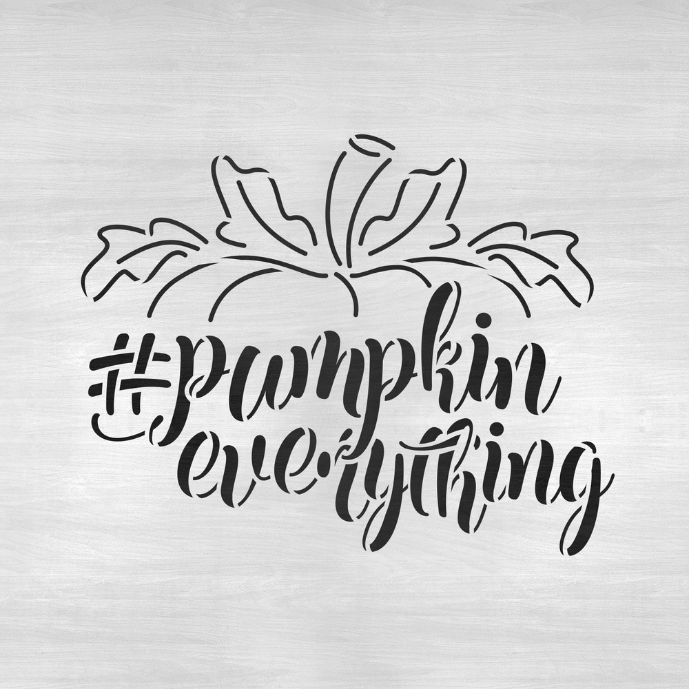 Pumpkin Everything Stencil - Durable & Reusable Mylar Stencils
