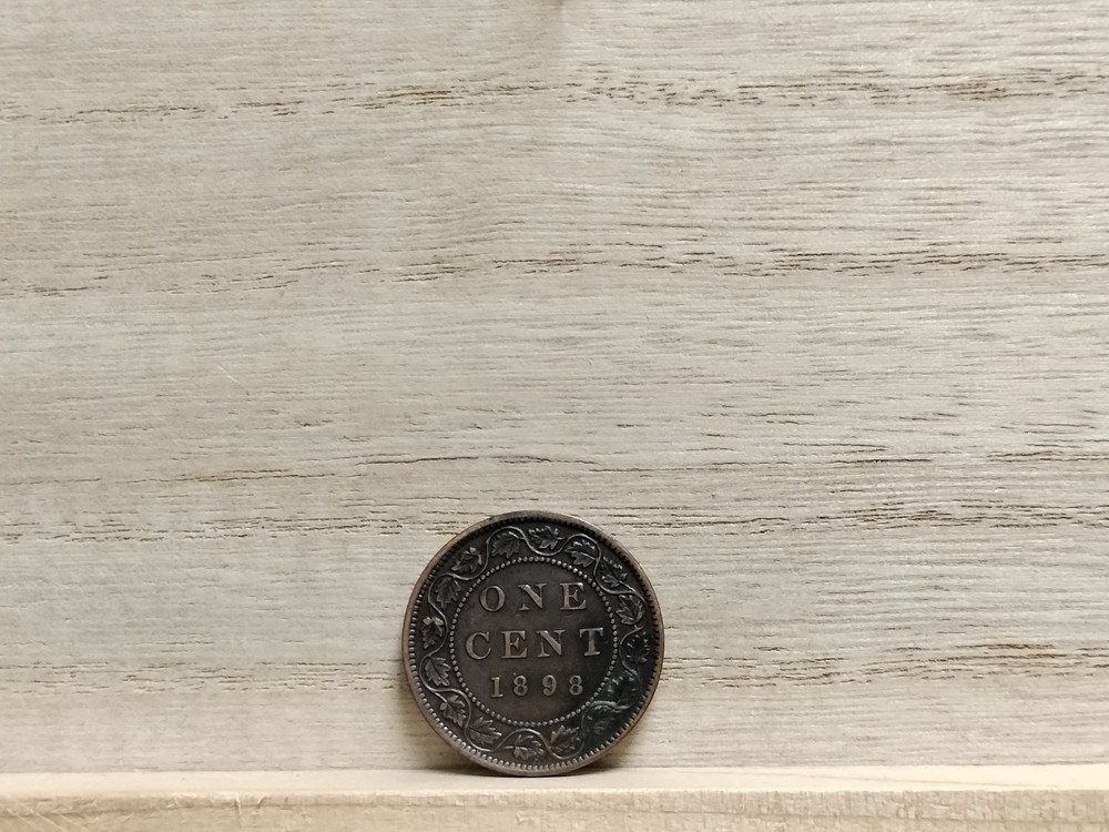 1898 One Cent Canada Bronze Coin