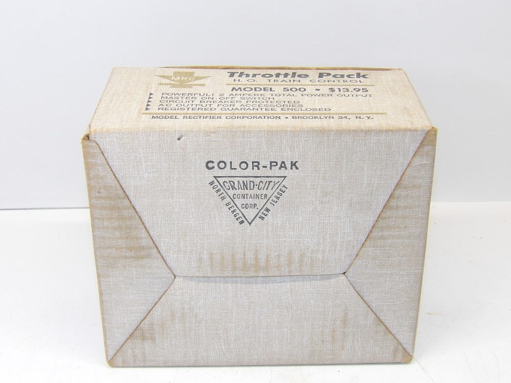 Vintage MRC Model 500 HO Train Control Throttle pack with box & instr-working