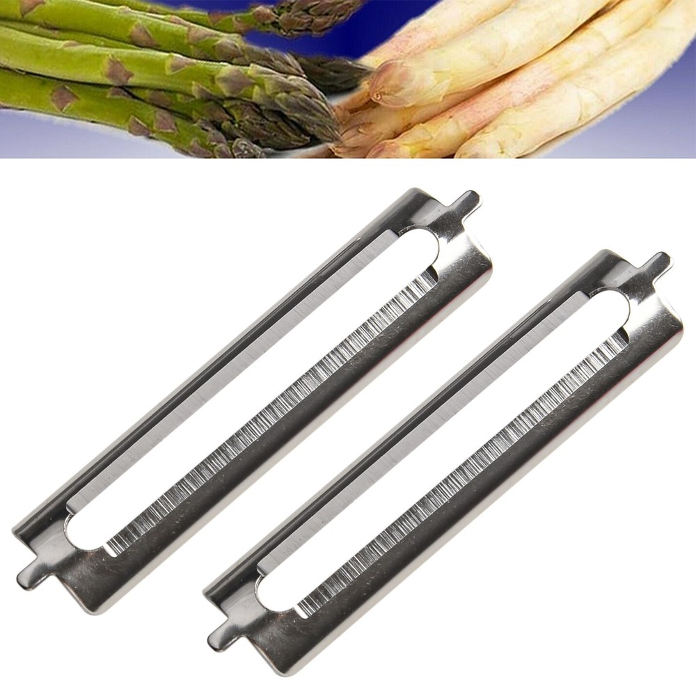 Blade Peeling Replacement Single-Sided Stainless Steel 2pcs Flat Blade