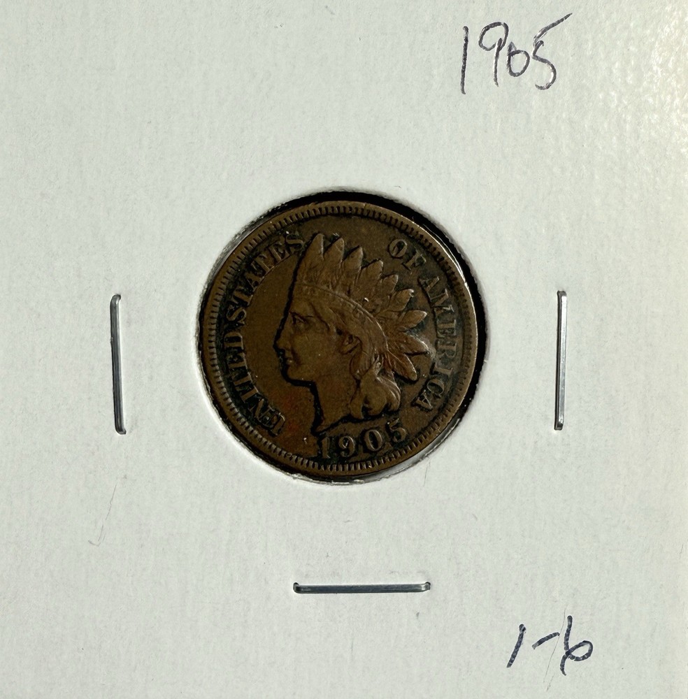 1905 Indian Head Cent Penny - (1-6)