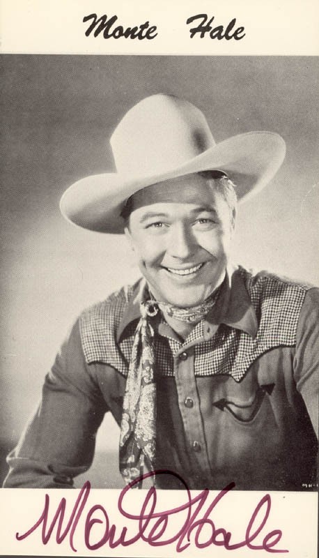 MONTE HALE - AUTOGRAPHED SIGNED PHOTOGRAPH