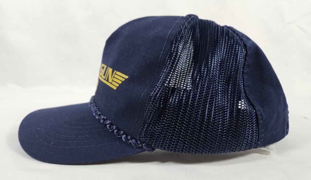 Vintage TOP GUN SNAP BACK HAT CAP Navy Pre-owned