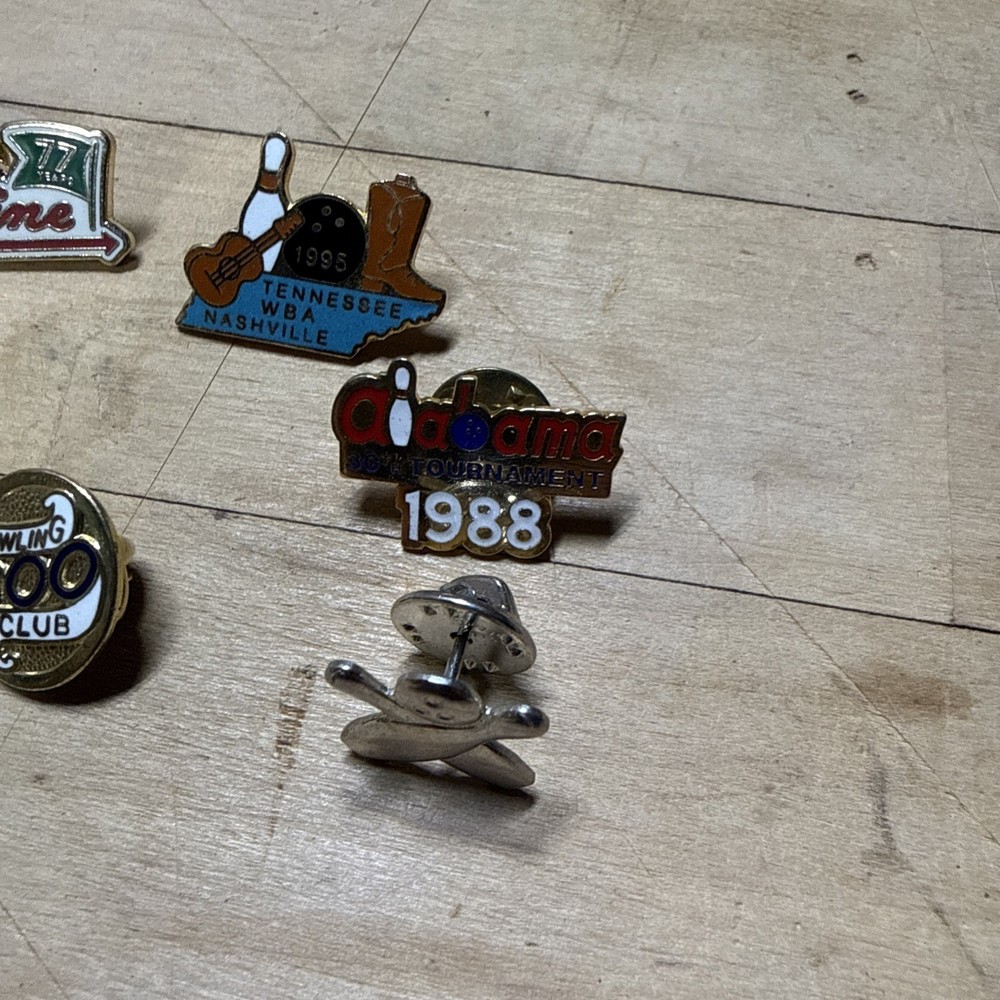 Vintage Bowling Lapel Pin Back Pinback