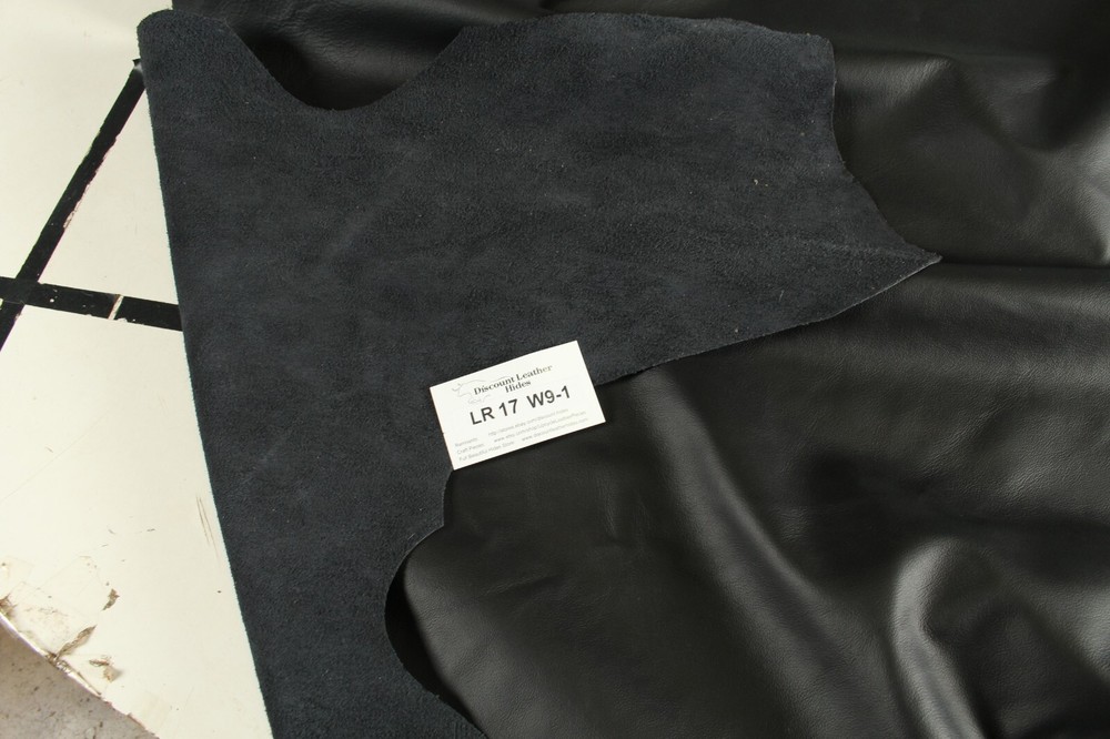 BEAUTIFUL BLACK LEATHER SMOOTH GRAIN ZE 25