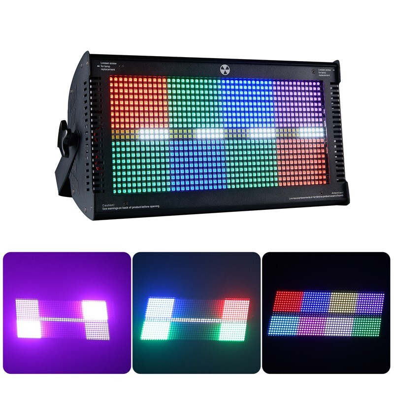 US dj effect light 1000W pixel panel strobe light RGBW Color led flash lighting