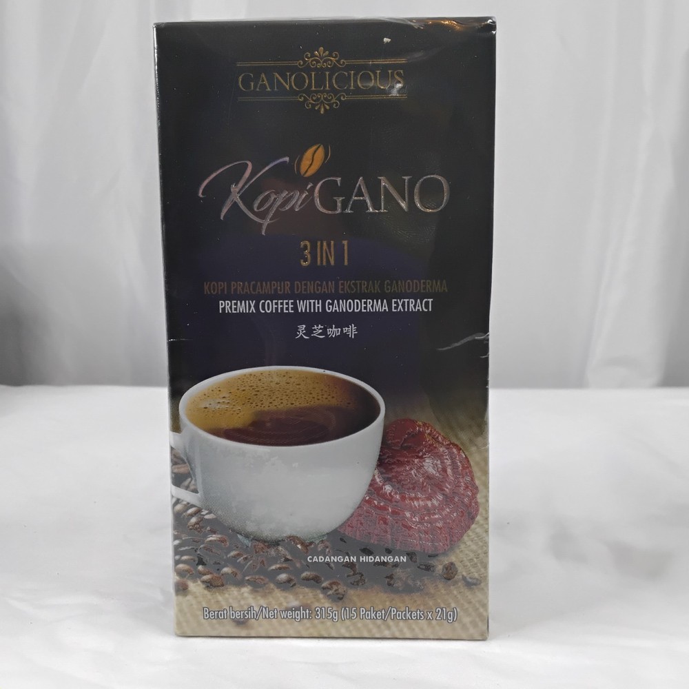 Ganolicious Kopi Gano 3 in 1 Coffee Ganoderma Extract Pre-Mixed Halal
