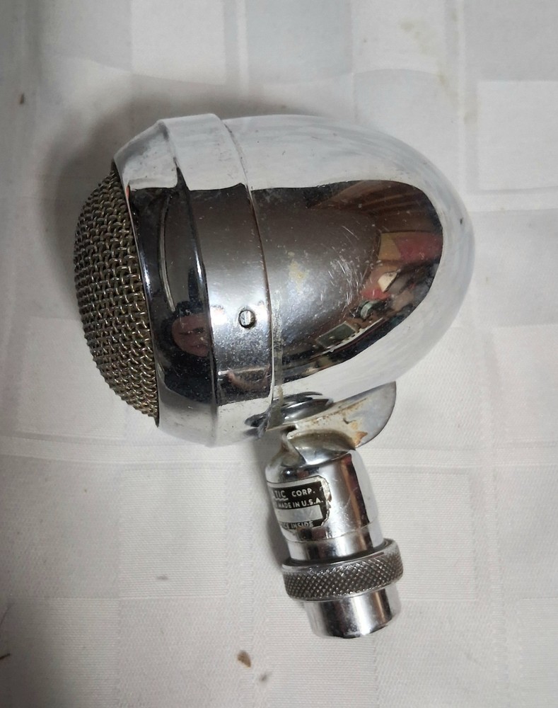 Astatic T-3 Bullet Microphone Head Chrome Vintage