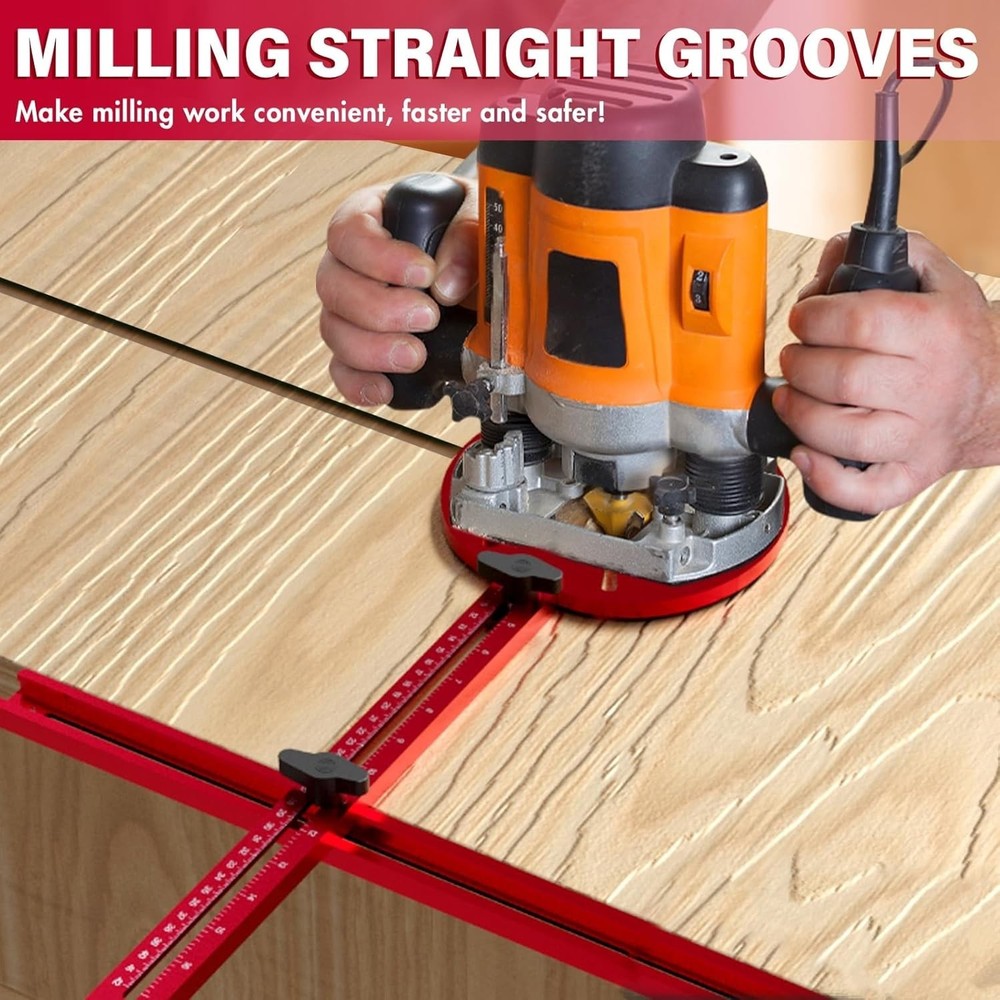 Adjustable Router Milling Groove Bracket - Large Circles