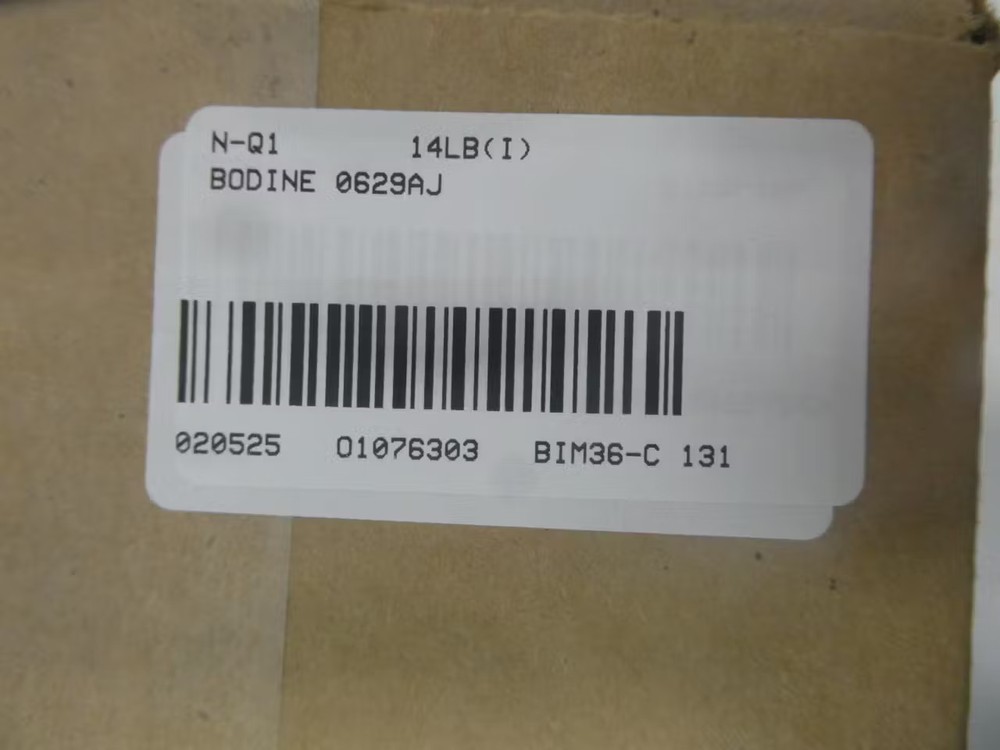 Bodine 0629AJ Right Angle Gearmotor