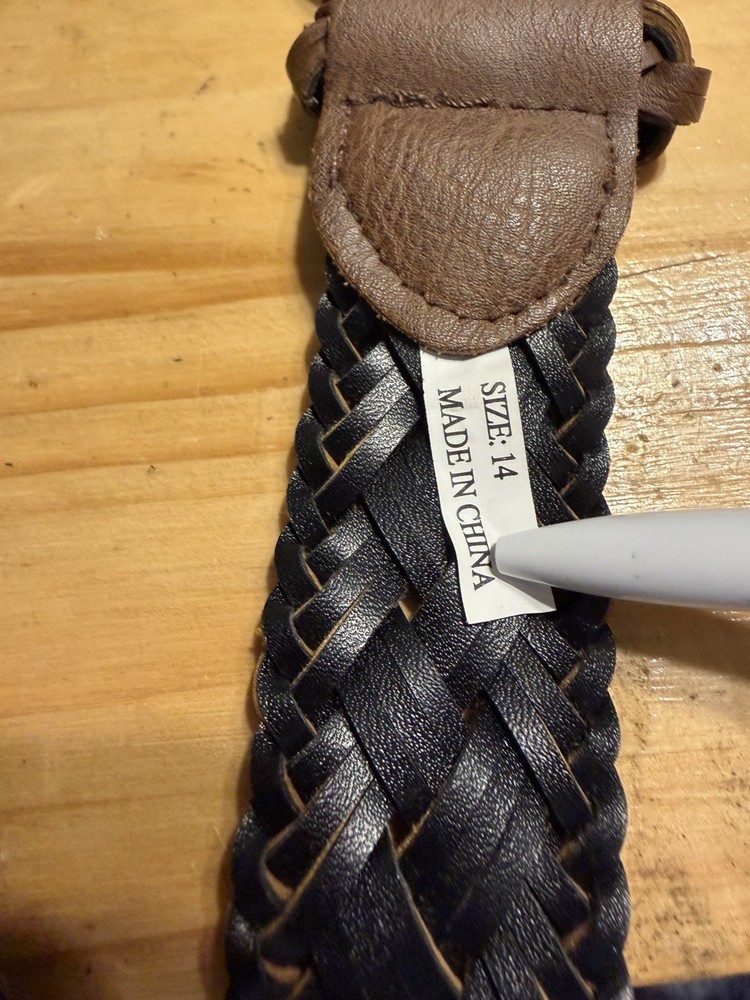 braided belt Set. two Are Included. size 14
