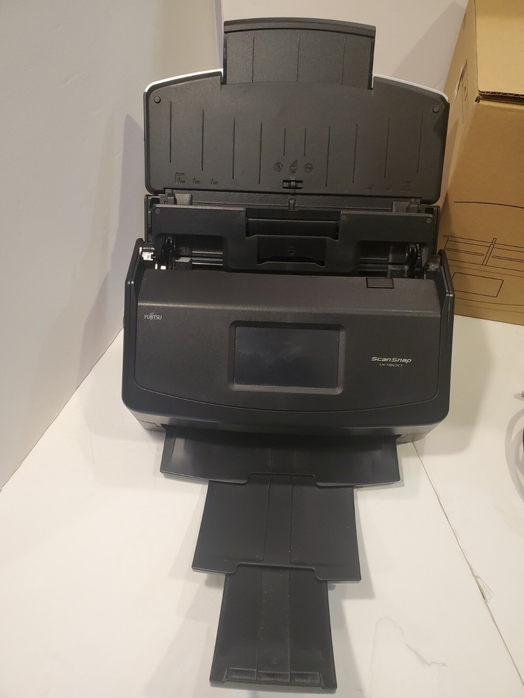 Fujitsu iX1500 (Black) scanner Full Package in Box