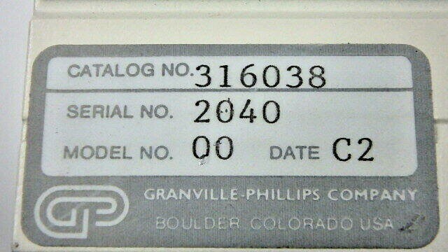 B Granville Phillips VACUUM GAUGE CONTROLLER