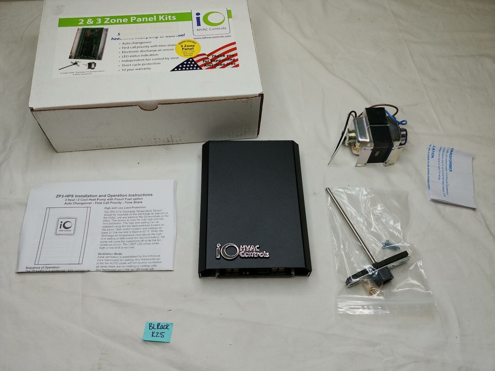 iO HVAC Controls ZP3-HPS-KIT 3-Zone 3H/2C Control Panel Kit