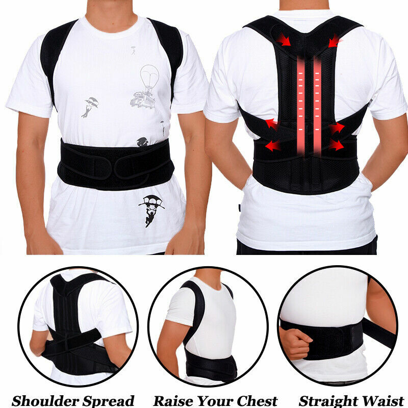 Adjustable Posture Corrector Heavy Lifting Back Support Belt Secure Safety Work